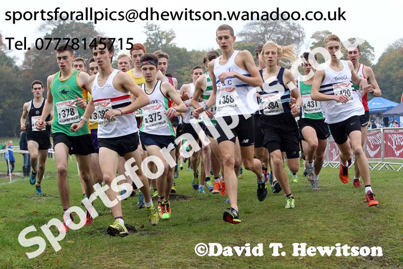 Junior men, National Cross Country Relays, Berry Park, Mansfield. Photo: David T. Hewitson/Sports for All Pics